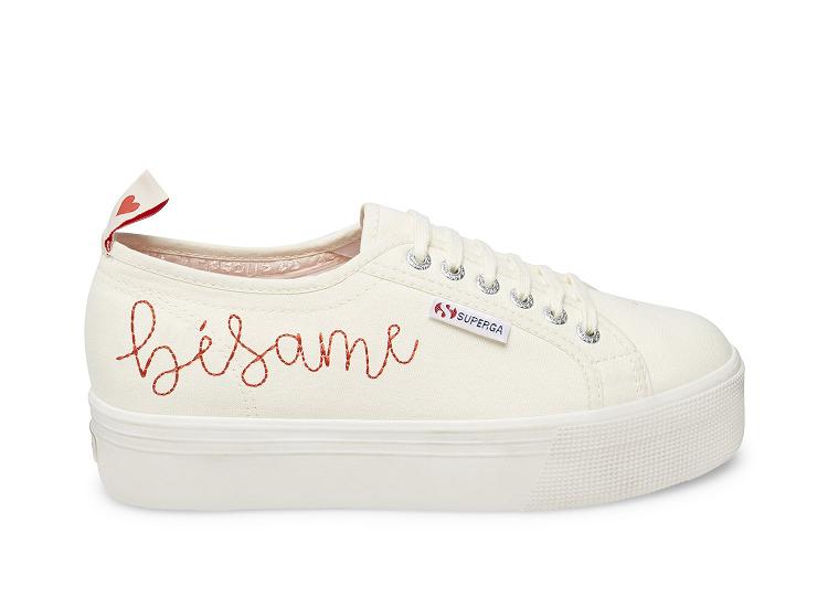 Superga 2790-Cotw Amelia Ochoa Ecru - Womens Superga Platform Shoes